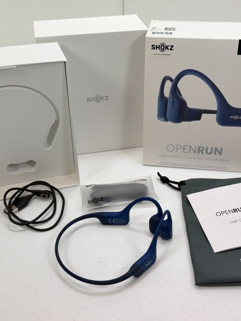 Shokz OpenRun Mini S803 Blue Bone Conduction Headphones